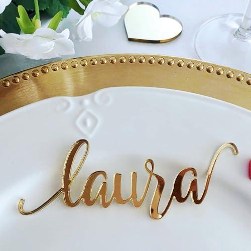 Segnaposto Personalizzati in Acrilico o Legno per Matrimonio e Eventi - Font 2