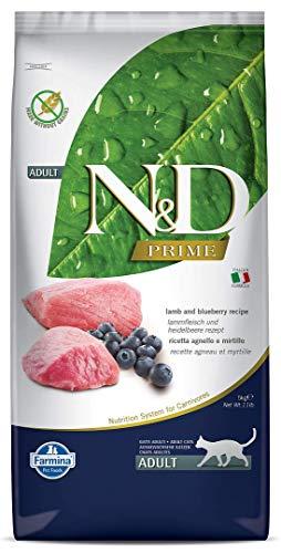 N&D Prime Gatto Adulto Agnello e Mirtillo 5kg - Grain Free