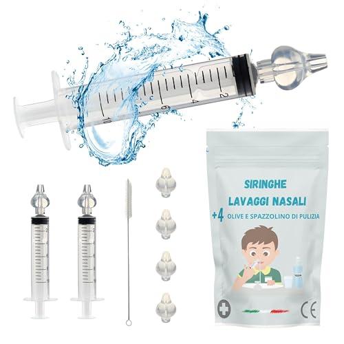 Siringhe Lavaggio Nasale Neonato con Olive Nasali
