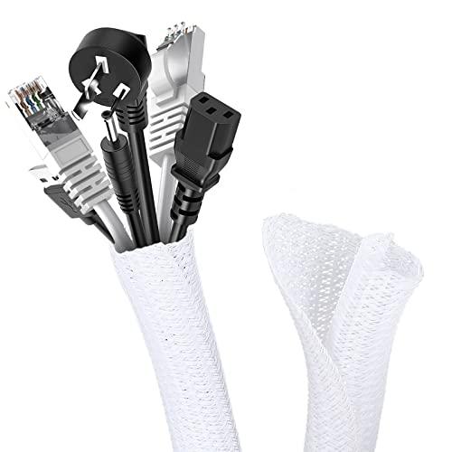 Romon 3M Guaina Cavi Intrecciata Bianca