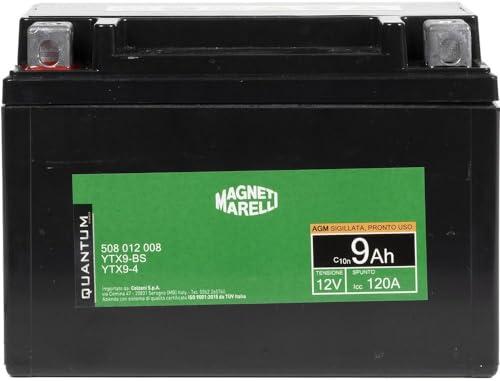 Batteria Moto Magneti Marelli YTX9-BS AGM 12V 9Ah