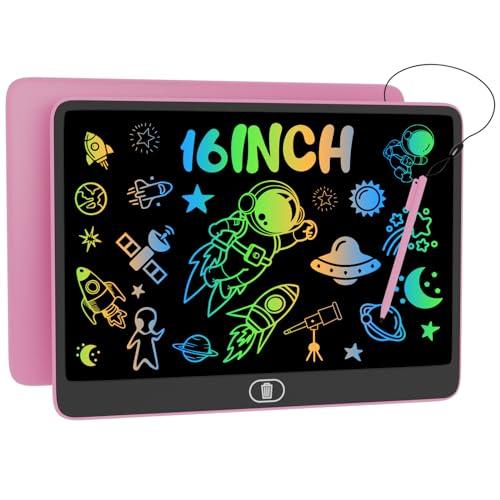 Tavoletta Grafica LCD 16 Pollici Electight Rosa - Scrittura e Disegno Creativo per Bambini
