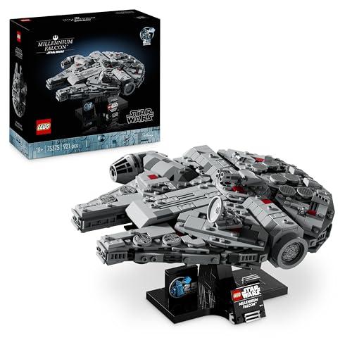 LEGO Star Wars Millennium Falcon, Modellino da Costruire per Adulti, Kit Astronave da Collezione, Veicolo Arredamento Casa dal Film Una Nuova Speranza, Idee Regalo per Lui, Lei, Uomo o Donna 75375