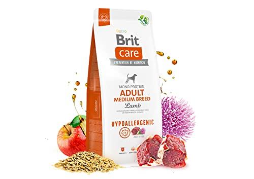 Brit Care Hypoallergenic Adult Medium Breed Lamb - Alimento Secco per Cani di Taglia Media con Agnello - 12 kg