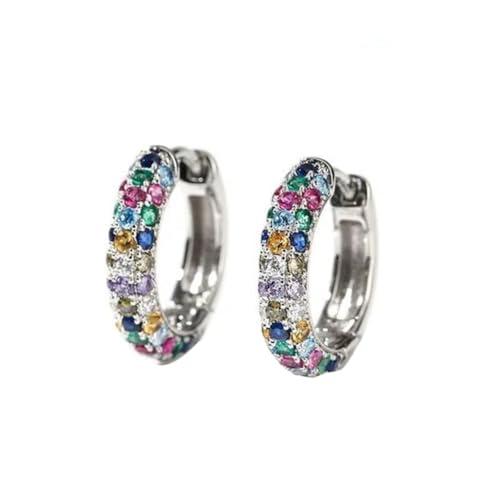 Orecchini Lobo Argento 925 con Zirconi - Eleganza e Luminosità