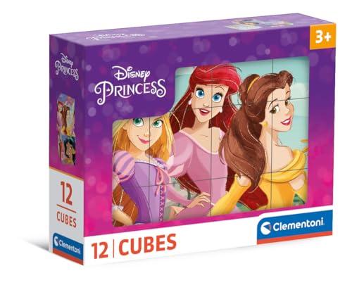 Clementoni - Disney Princess - Cubi Puzzle 12 Pezzi