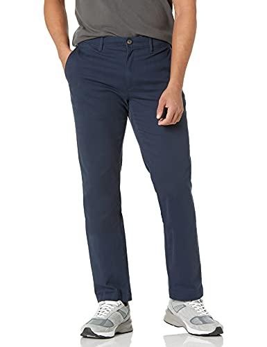 Amazon Essentials Pantaloni Chino Elasticizzati Slim Fit Uomo - Blu Marino Scuro