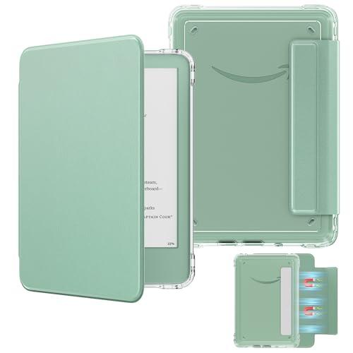MoKo Custodia Magnetica Rimovibile per Kindle (11a Generazione-2024/2022) Verde Agave