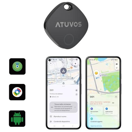 ATUVOS Dual System Air Tag Pro Tracker Nero