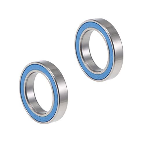 Cuscinetti a Sfere a Gola Profonda PATIKIL 6803-2RS, 17mm x 26mm x 5mm, Acciaio al Cromo, P6 (ABEC3), Set da 2 Pezzi