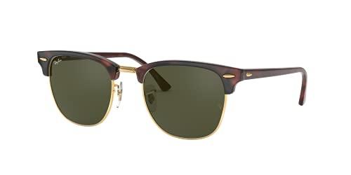 Ray-Ban Clubmaster Classic RB3016 W0366 Occhiali da Sole Marrone Tartarugato/Oro - Lenti Marrone Classico G-15 - Calibro 51