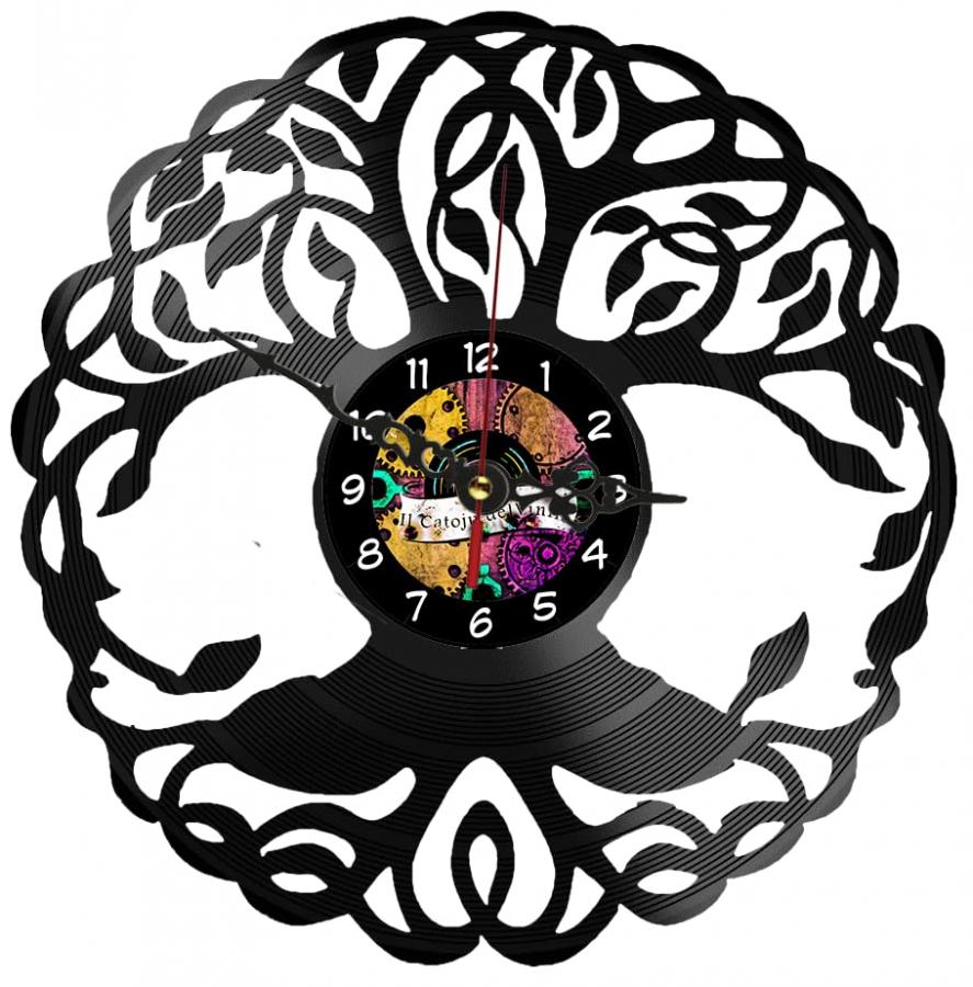 Orologio In Vinile Albero della Vita
