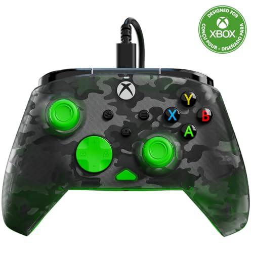 Turtle Beach Rematch Core Camo Nero/Verde - Gamepad cablato per Xbox e PC