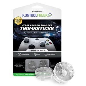 KontrolFreek FPS Freek Galaxy Crystal per controller Xbox One e Xbox Series X - levette ad alte prestazioni - 1 vita alta - 1 vita media - Cristallo