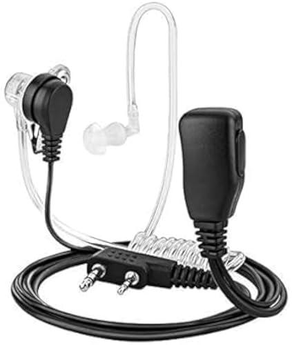 Auricolari, microfono e telecomando parla/ascolta a 2 poli, per radio Baofeng e Kenwood UV-5R, 888S, UV-52