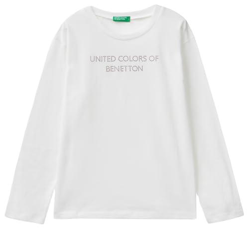 United Colors of Benetton T-Shirt Manica Lunga con Strass