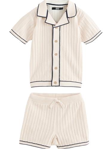 NEXT Completo Neonato Polo e Shorts Ecru 6 Mesi