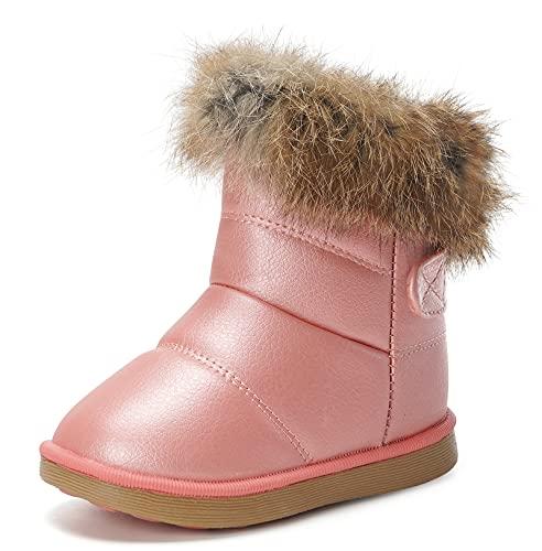 KVbabby Stivali da Neve Bambina Rosa - Calore e Comfort per l'Inverno