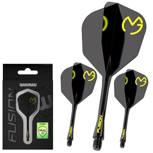 WINMAU Freccette Fusion - Sistema Integrato di Volo e Albero - Nero e Verde