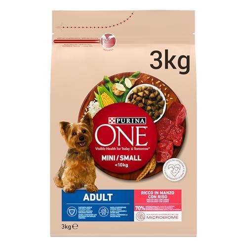 Purina ONE MINI Adult Manzo e Riso - Crocchette per Cani di Piccola Taglia