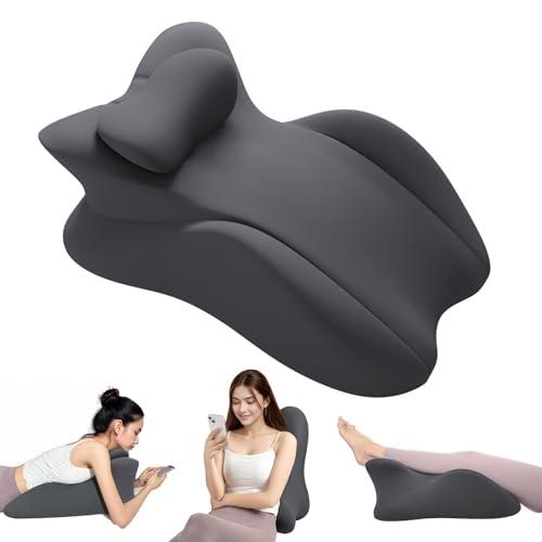 Cuscino a Cuneo Ergonomico in Memory Foam per Posizione Prona e Lettura a Letto