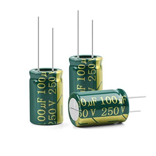 EFARMA Condensatori elettrolitici, 20 Pezzi 250V 100uF/250V 22uF
