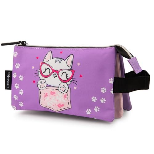 Starplast Astuccio a 3 Scomparti Viola