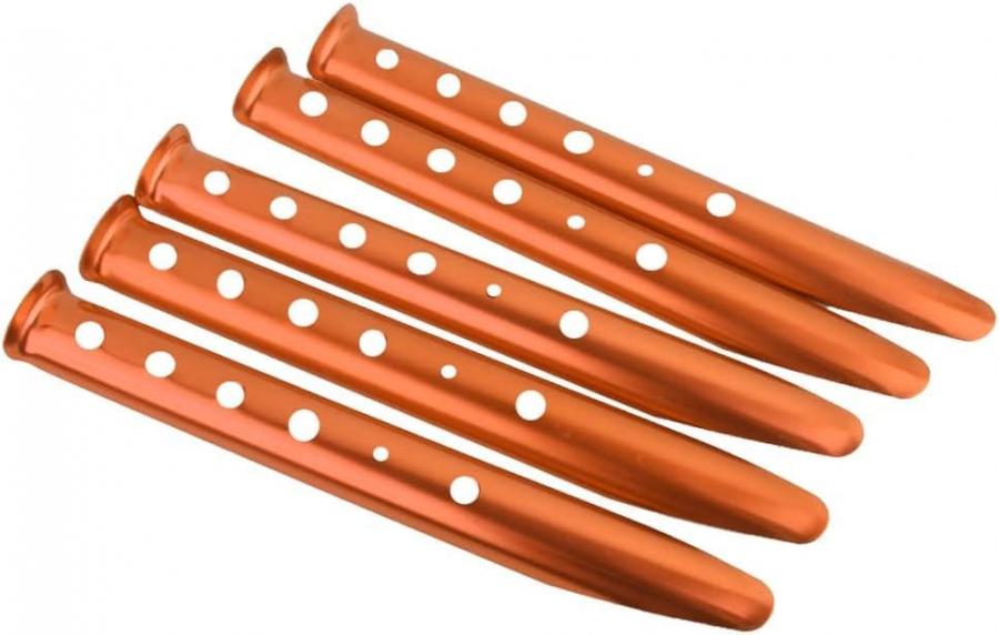 EFARMA Picchetti per Tende da Campeggio in Lega di Alluminio Arancione, 31 cm