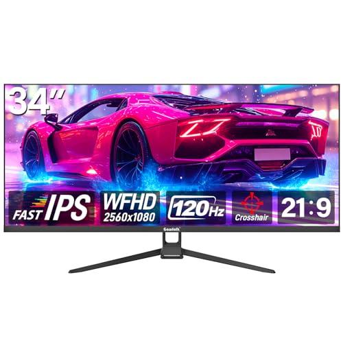 Gawfolk Monitor 34 Pollici IPS DFHD 120Hz FreeSync 21:9