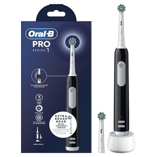 Oral-B Spazzolino Elettrico Ricaricabile Series 1 Nero + 2 Testine Ricambio