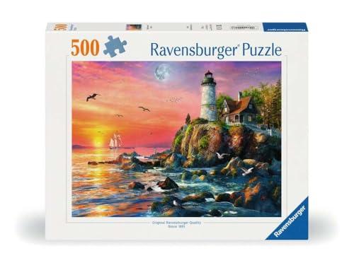 Ravensburger Faro al Tramonto - Puzzle 500 Pezzi per Adulti e Ragazzi