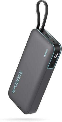 CUKTECH Power Bank 45W 20000mAh con Cavo USB-C Integrato