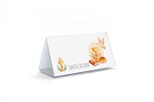 Segnaposto Segnatavolo Santa Cresima 10 pezzi da Personalizzare a mano