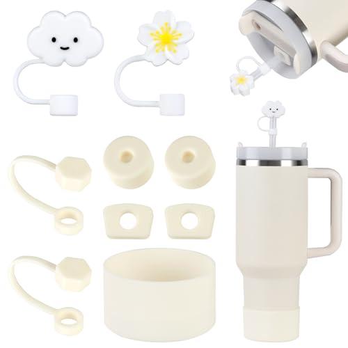 FOSFUKEER Set di Accessori per Stanley Cup (Color Crema)