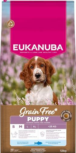 Eukanuba Grain Free Puppy Pesce - Mangime Secco per Cuccioli di Taglia Piccola e Media