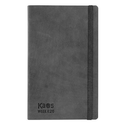 Agenda Kaos 2026 Settimanale Midi Black
