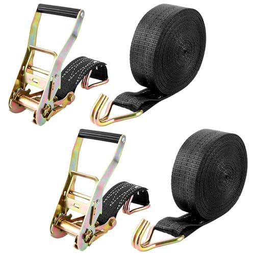 DAJAVE Set di 2 Cinghie a Cricchetto 10M - Fissaggio Sicuro e Affidabile