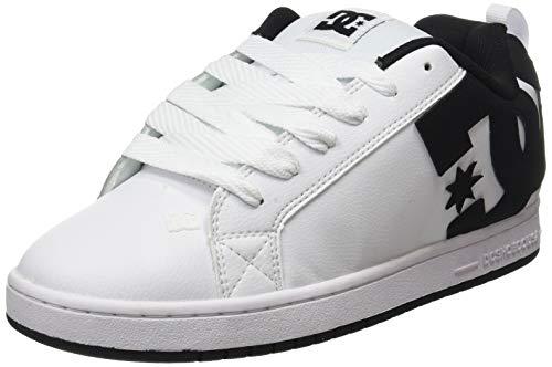 DC Shoes Court Graffik Scarpe da Skateboard Uomo Bianco Nero Nero