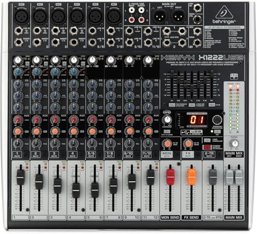 Behringer XENYX X1222USB Mixer Premium a 16 Ingressi