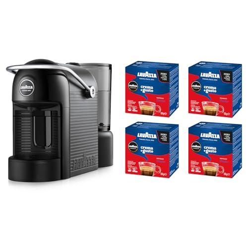 Lavazza A Modo Mio Jolie Evo Macchina da Caffè Espresso con 64 Capsule Lavazza A Modo Mio Crema e Gusto Classico Incluse, Nera