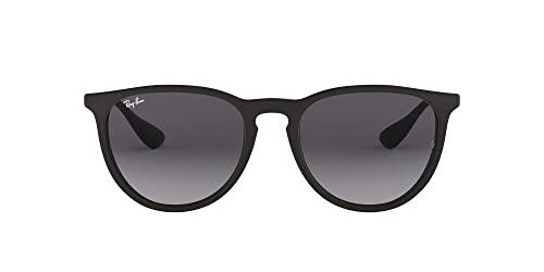 Ray-Ban Erika RB4171 - Nero Opaco Gomma Ruthenium Scuro/Grigio - Calibro 54