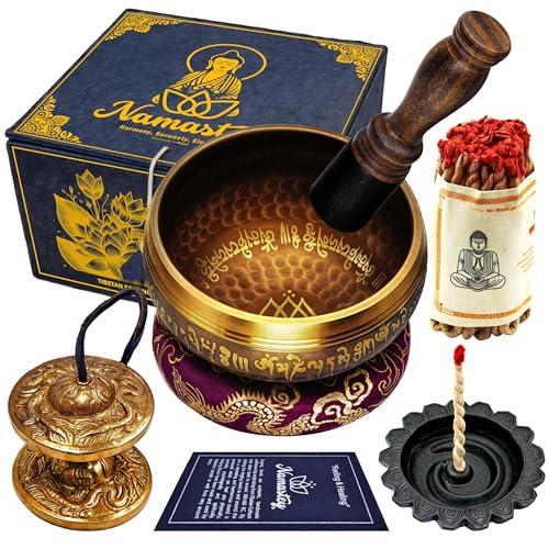 Set Campana Tibetana e Accessori per Meditazione NAMASTEY®