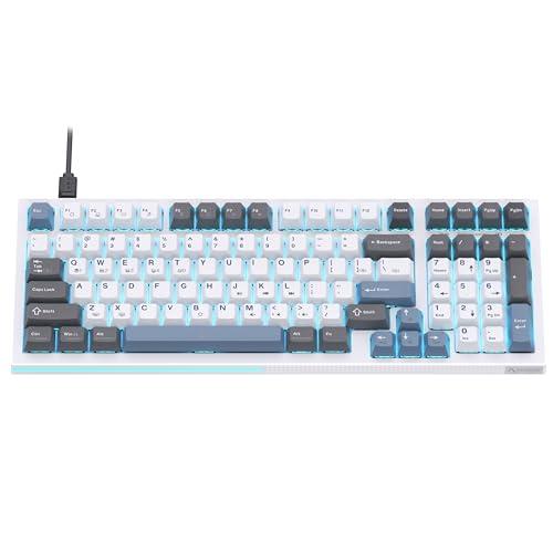 KEMOVE K98SE Tastiera Gaming Meccanica - Layout 96%, Interruttori Rossi, Retroilluminazione LED Blu