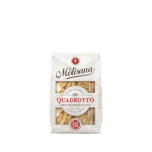 La Molisana, Quadrotto n. 88, Pasta da Solo Grano Italiano - Trafilata al Bronzo, Ruvida e Tenace con Eccellente Tenuta in Cottura - Confezione da 500 g