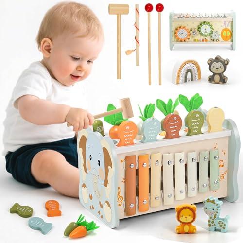 Almaxi Giochi Montessori 6-in-1 per Bambini 1-3 Anni