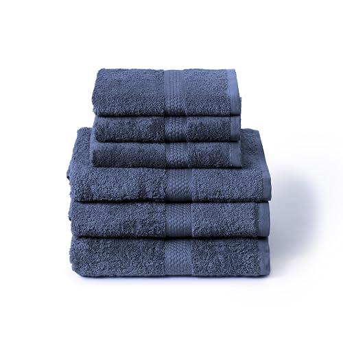 Caleffi Set Asciugamani Bagno 6 Pezzi - Morbidi e Assorbenti