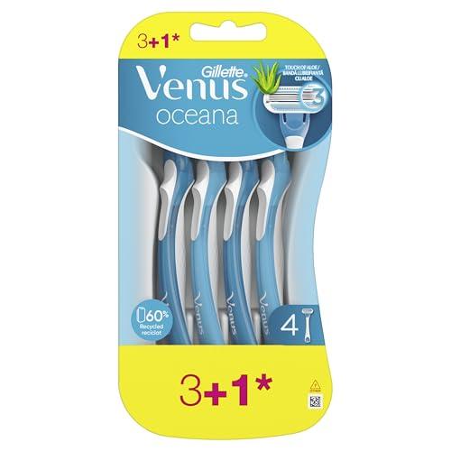 Gillette Venus Oceana Rasoio Donna Usa e Getta con 3 Lamette di Ricambio