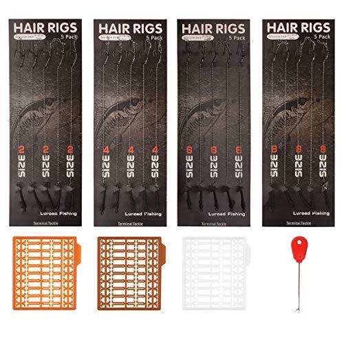 Luroad Ami da Pesca Carpa, 20Pz Ami Carpfishing con Filo Girevole Antigroviglio