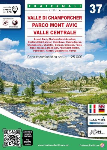 Carta n. 37. Valle di Champorcher, Parco Mont Avic, Valle Centrale