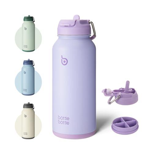 BOTTLE BOTTLE Borraccia Termica 850ml (30oz) con Cannuccia - Lilla